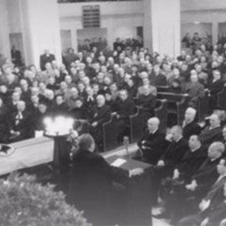 Staatsbegräbnis des Bundestagspräsidenten Hermann Ehlers von 1954