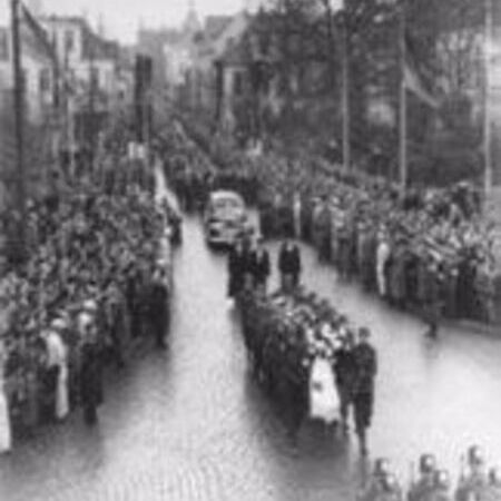 Staatsbegräbnis des Bundestagspräsidenten Hermann Ehlers von 1954